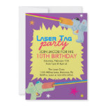 Laser Tag Birthday Party Invitations