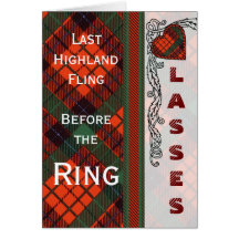 Lasses Batchelorette Party Nicholson Tartan Card