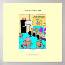 Lassie's Fleas Funny Cartoon Poster