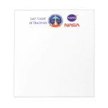 Last Flight of Discovery Memo Notepads