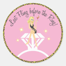 Last Fling before the Ring  |  Favour Sticker