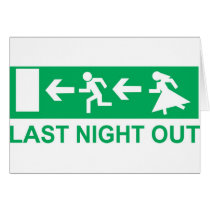 last night out greeting card