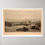 Last of the Buffalo Bierstadt (0137A) - Restored Print