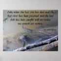Last River and Fish Poster posters