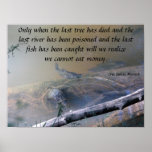 Last River and Fish Poster posters
