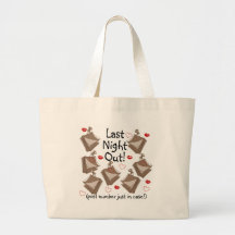 LASTNIGHTOUTPOSTNUMBER TOTE BAGS