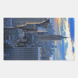 Late afternoon NYC Skyline as sunset approaches Stickers