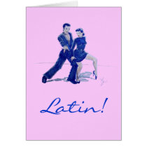 Latin Ballroom Dancing Card