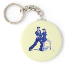 Latin Ballroom Dancing Key Chain