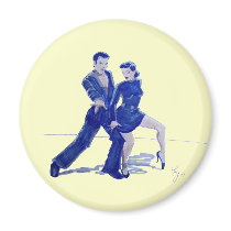 Latin Ballroom Dancing Fridge Magnets