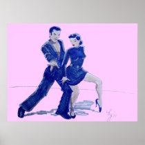 Latin Ballroom Salsa Dancing Cartoon