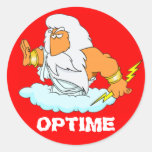 Latin: Optime! Round Stickers