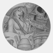 LATINA DREAM ROUND STICKER