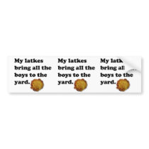 Latkes Bumper Sticker