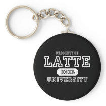 Latte University Dark keychains