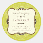 Lattice & Feathers Gift Label Sticker