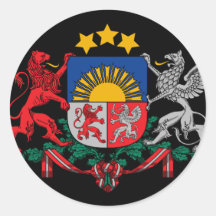 latvia emblem sticker