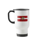 Latvia Flag w COA Mug