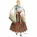 Latvian Krustpils costume cut-out standee photo sculptures