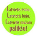 Latvian male loyalty creed sticker