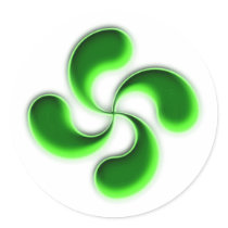 lauburu baskisches Kreuz basque cross Sticker