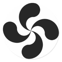 lauburu croix basque cross sticker adhésifs ronds