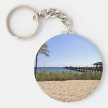 Lauderdale-by-the-Sea, Florida Beach and Pier Keychains