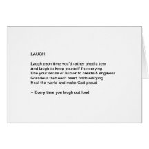 Laugh Greeting Card
