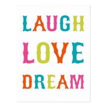 LAUGH LOVE DREAM! POSTCARDS