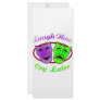 Laugh Now Cry Later Masks Customized Rack Card