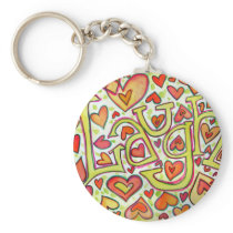 Laugh Word Keychain