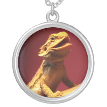 Laughing Bearded Dragon Personalized Necklace