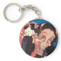 Laughing Demon Warai-Hannya, Hokusai keychains