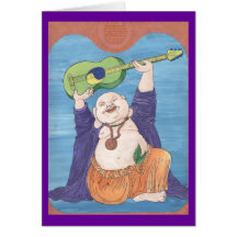 Laughing Guitar God Cards