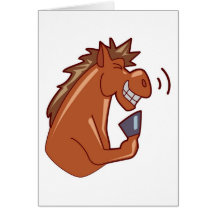 Laughing Horse Greeting Cards