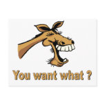 Laughing Horse - You Want What? postcards