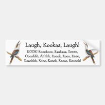 Laughing Kookaburra Bumper Sticker