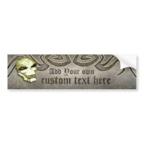 Laughing Skull Custom Bumper Sticker