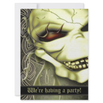Laughing Skull Oversized Invitation