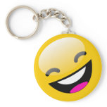 LAUGHING SMILEY FACE keychains