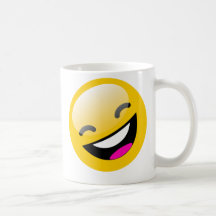 LAUGHING SMILEY FACE MUG