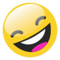 LAUGHING SMILEY FACE stickers
