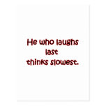 Laughs Last Postcard