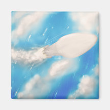 Launch Date Refrigerator Magnet