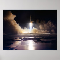 Launch of Apollo 17 Print