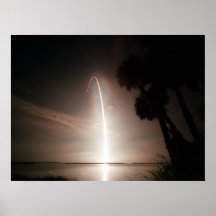 Launch of Space Shuttle Atlantis (STS-104) Poster