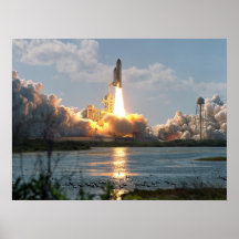 Launch of Space Shuttle Atlantis (STS-110) Posters