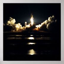 Launch of Space Shuttle Atlantis (STS-86) Print
