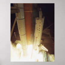 Launch of Space Shuttle Atlantis (STS-98) Posters
