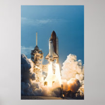 Launch of Space Shuttle Discovery (STS-64) Print